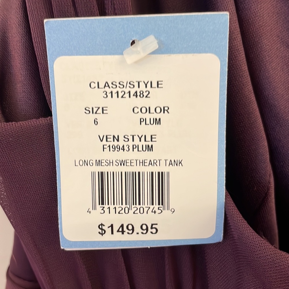 David’s Bridal Size 6 Plum Bridesmaid Dress - Picture 4 of 7